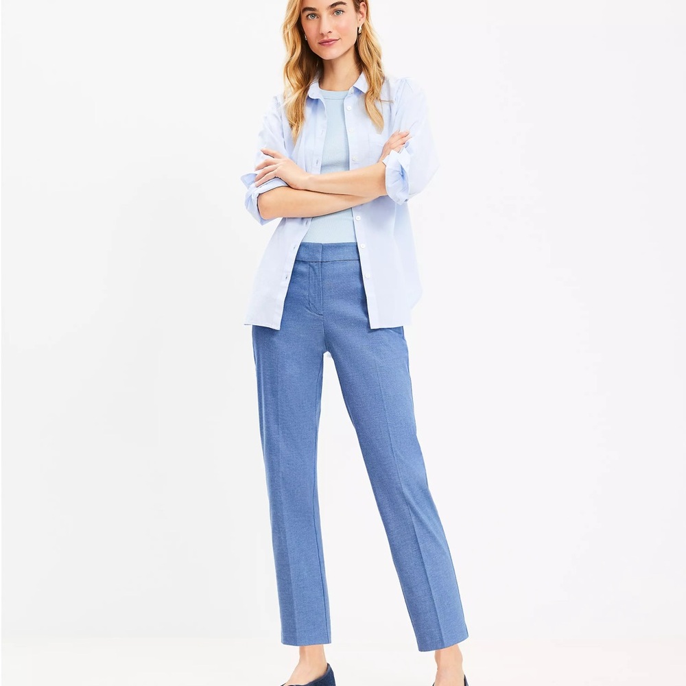LOFT Blue Straight Leg Pants